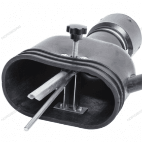 Насадка резиновая овальная с внутренним фиксатором на шланг D=100 мм NORDBERG AN100DP