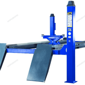 Подъемник четырехстоечный 5 т, с пневмогидравлической траверсой 3 т N433A, для сход-развала, синий NORDBERG 4450J_EB(A)