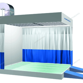 Пост подготовки NB300C к окраске с колоннами (с горелкой) NORDBERG NB300C column