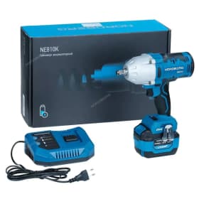 Гайковерт аккумуляторный, 1/2", 20 В, 1000 Нм, с аккумулятором 6А и зарядным устройством NORDBERG NE810K