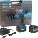Гайковерт аккумуляторный, 1/2", 21 В, 1700 Нм, 2 аккумулятора 6A и зарядное устройство, в кейсе NORDBERG NE812K