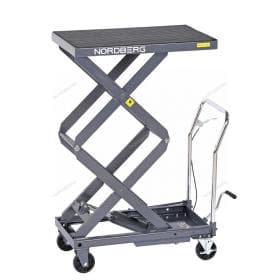 Стол подъемный гидравлический, 300 кг, двойные ножницы, серый NORDBERG N3T301G