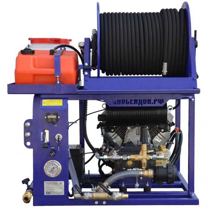 Посейдон B24S-FIX, 200 бар 45л/мин, 27 л.с., шланг Длина 90 метров Внутренний проход 12,7 мм"