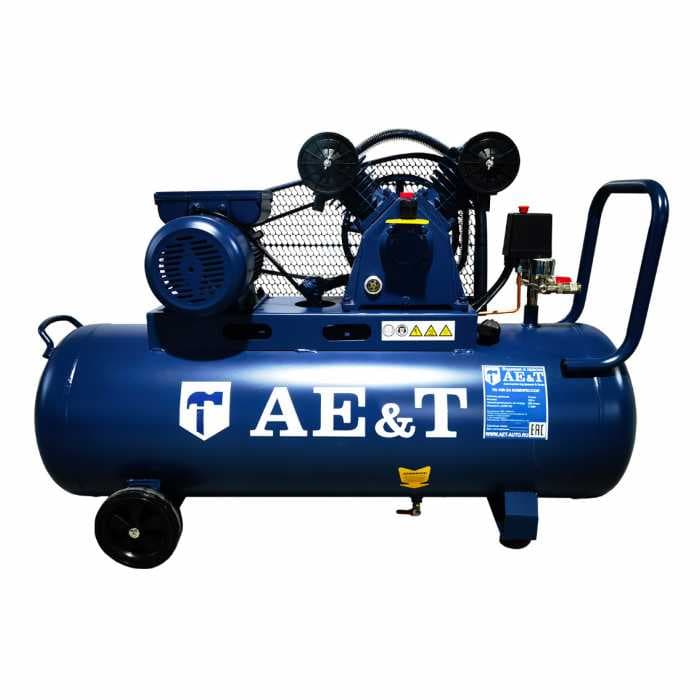 Компрессор поршневой AE&amp;T, ресивер 100л, производительность 290л/мин, 220В TK-100-3A