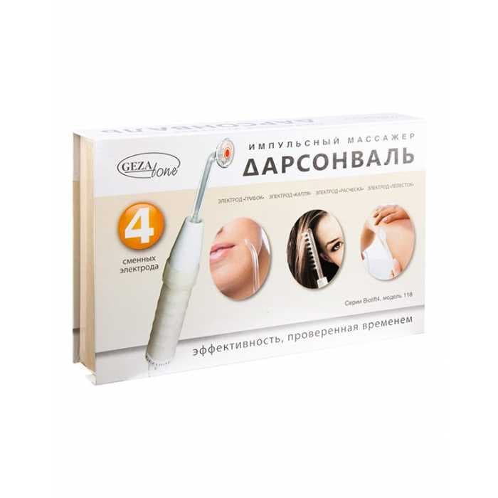 Оборудование для дарсонвальной терапии Gezatone Biolift4 118 (4 насадки)