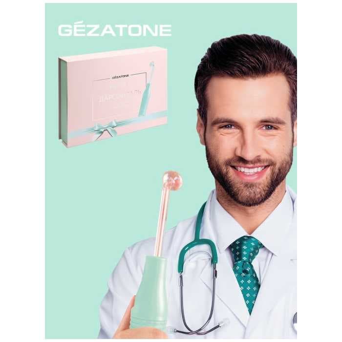 Оборудование для дарсонвальной терапии Gezatone BP-7000 (5 насадок), бирюзовый