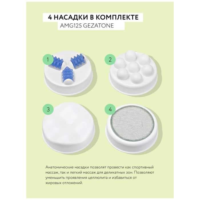 Массажер для тела Gezatone AMG125 "4 в 1" и ИК прогревом Body Shaper Pro