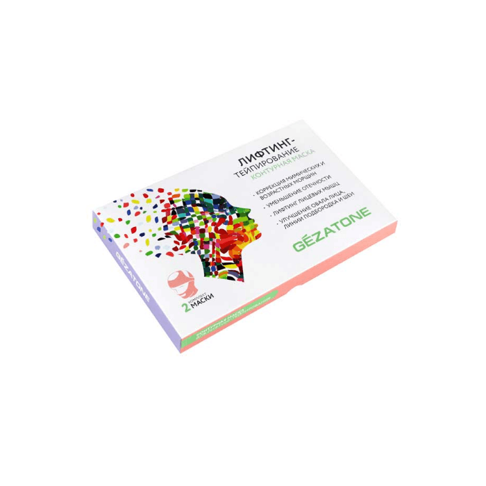 Комплект тканевых контурных масок Gezatone для лифтинг-тейпирования