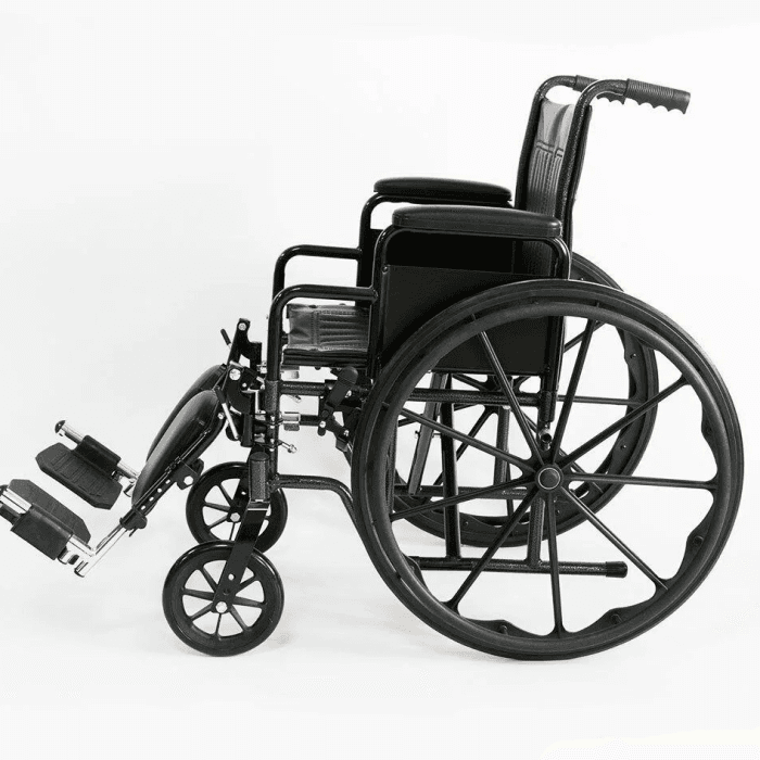 Инвалидная коляска Мега-Оптим с регулировкой угла наклона подножек 511 B