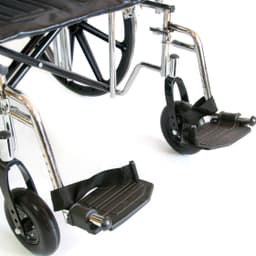 Инвалидная коляска Мега-Оптим 711AE, кожзам, литые задние колеса