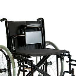 Инвалидная коляска Мега-Оптим 711AE, ткань, пневматические задние колеса