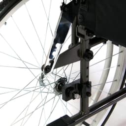 Инвалидная коляска Мега-Оптим с регулировкой угла наклона спинки и подножек H-712N (514 A), литые задние колеса