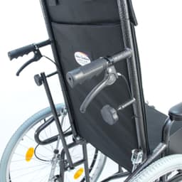 Инвалидная коляска Мега-Оптим с регулировкой угла наклона спинки и подножек H-712N (514 A), пневматические задние колеса