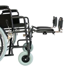 Инвалидная коляска Мега-Оптим с регулировкой угла наклона спинки и подножек H-712N (514 A), пневматические задние колеса