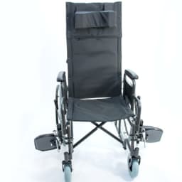 Инвалидная коляска Мега-Оптим с регулировкой угла наклона спинки и подножек H-712N (514 A), пневматические задние колеса