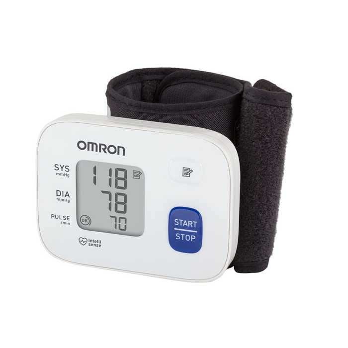 Тонометр автоматический OMRON на запястье RS1 (индикат аритмии) 2020