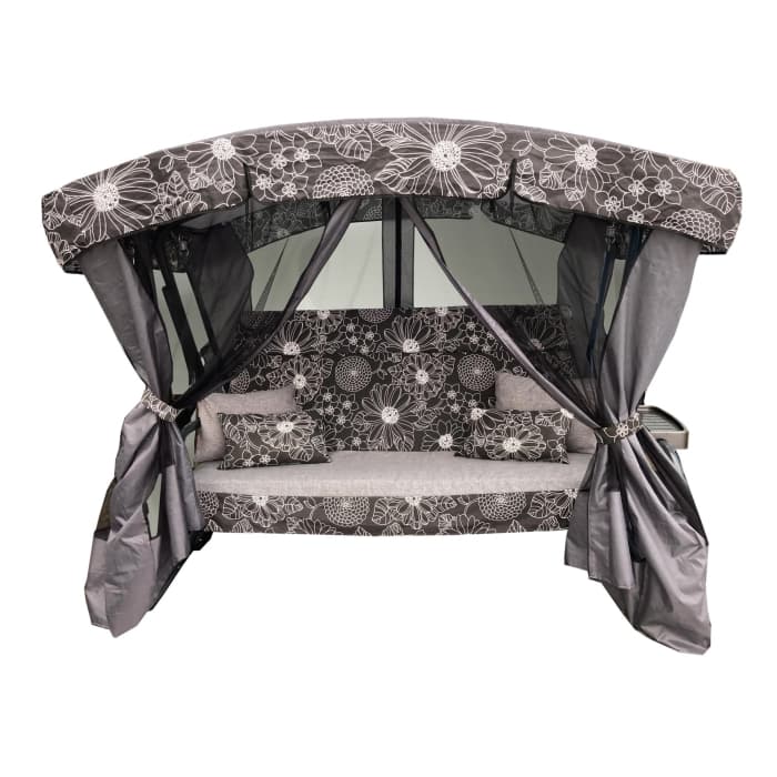 Качели садовые 3-х местные Ранго Премиум Флора арт.3764-GS002