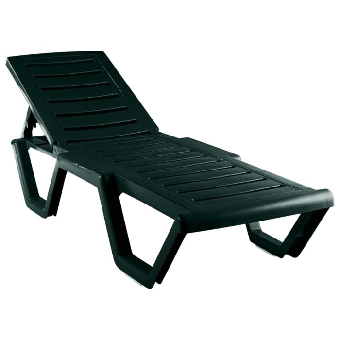 Лежак Атлант арт.4380-GS, пластик (темно-зеленый)