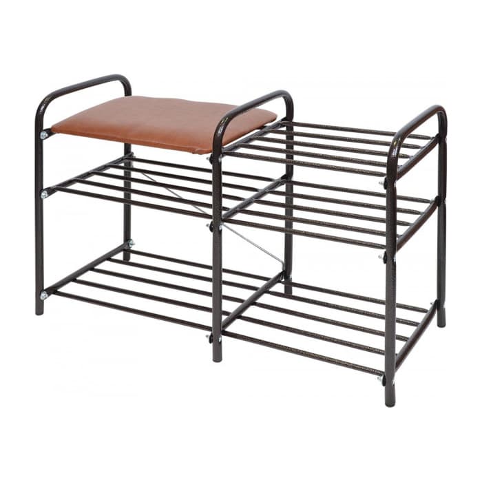 Этажерка для обуви Люкс (широкая) арт.ЭТЛ3/А, медный антик