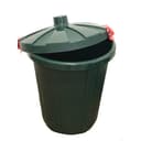 Бак круглый с крышкой 105л. (темно-зеленый) арт.3733-МТ008