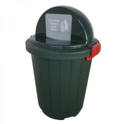 Бак круглый с крышкой-клавишей 105л (темно-зеленый) арт.5190-МТ005