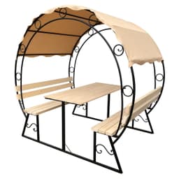 Каркас беседки Подкова арт.MG479 (без СПК) + доски+крепеж