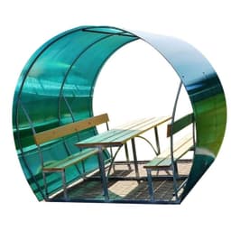 Каркас беседки Пион арт.657 (без СПК) + доски + крепеж