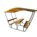 Каркас беседки Тюльпан арт.0015638 (без СПК) + доски + крепеж