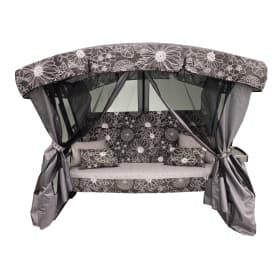 Качели садовые 3-х местные Ранго Премиум Флора арт.3764-GS002