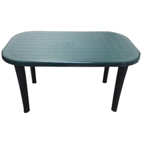 Стол пластиковый арт.СП2-МТ008 овальный (темно-зеленый)