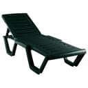 Лежак Атлант арт.4380-GS, пластик (темно-зеленый)
