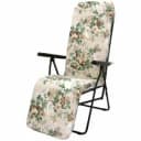 Кресло-шезлонг Альберто арт.с92а/117 (каркас зеленый., ткань рис.цветы)