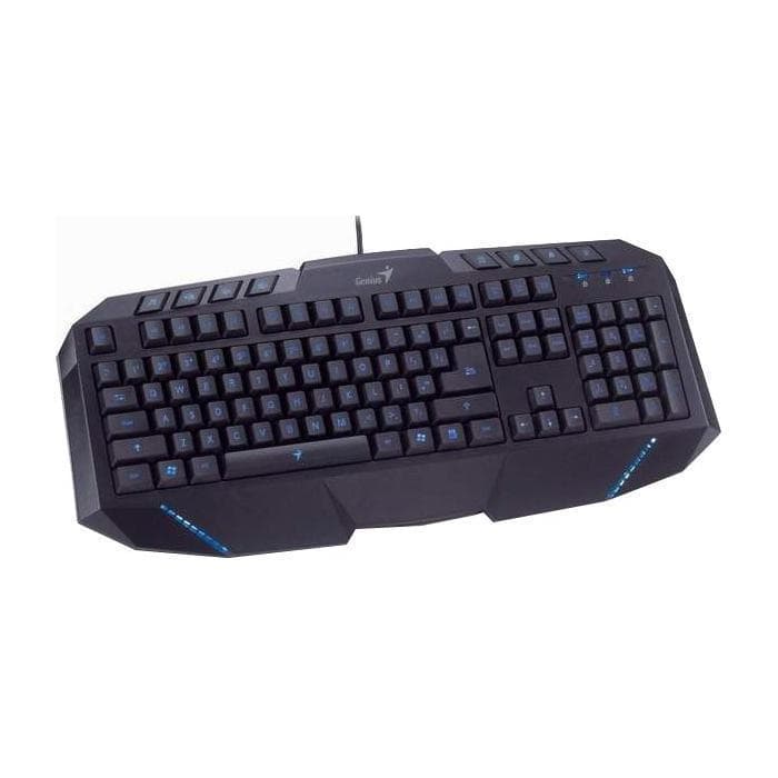 Клавиатура Genius KB-G265 GAMING BLUE LED backlight 8 MULTIMEDIA KEYS 2xUSB ports HUB, USB RUS