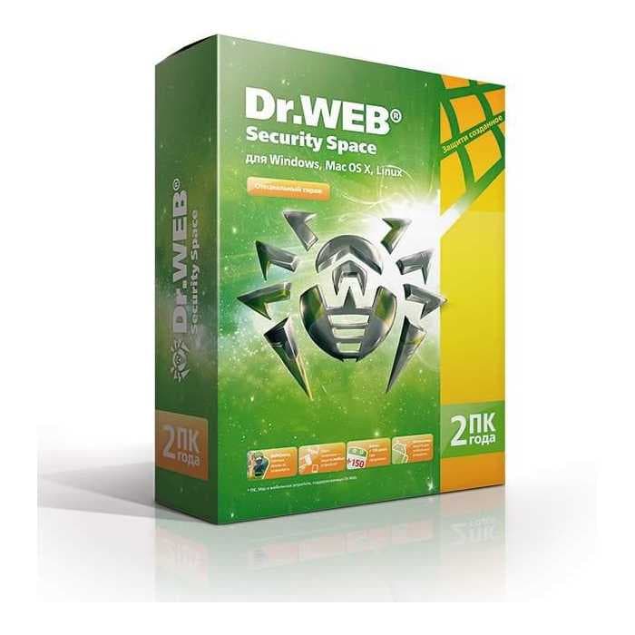 Антивирус Dr.WEB Security Space 2пк 2года