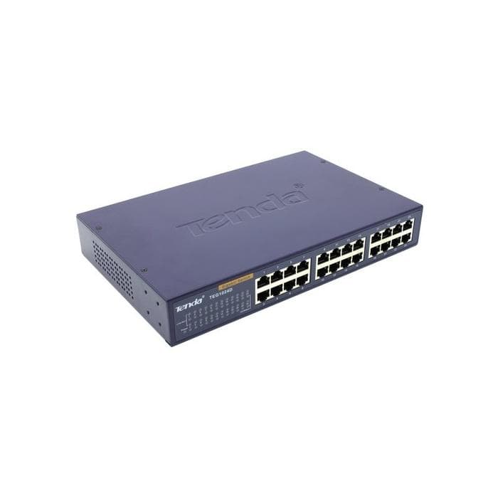 Коммутатор HUB Switch Tenda TEG1024D 24port 10/100/1000M Gigabit 13" Rackmount Metal case