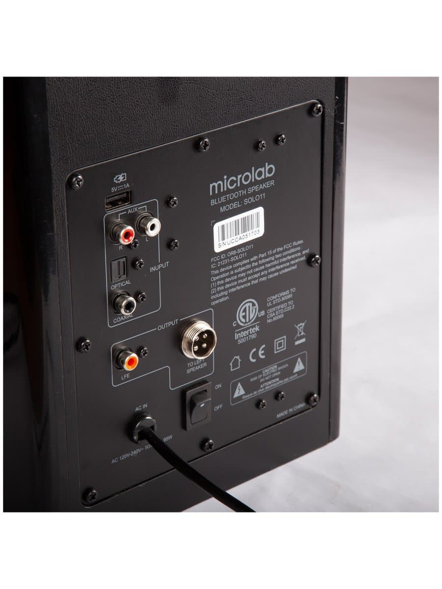 Акустическая система Microlab Speakers SOLO-11 w/REMOTE, Bluetooth, Optical Toslink, Coaxial (20W+30W)x2 RMS