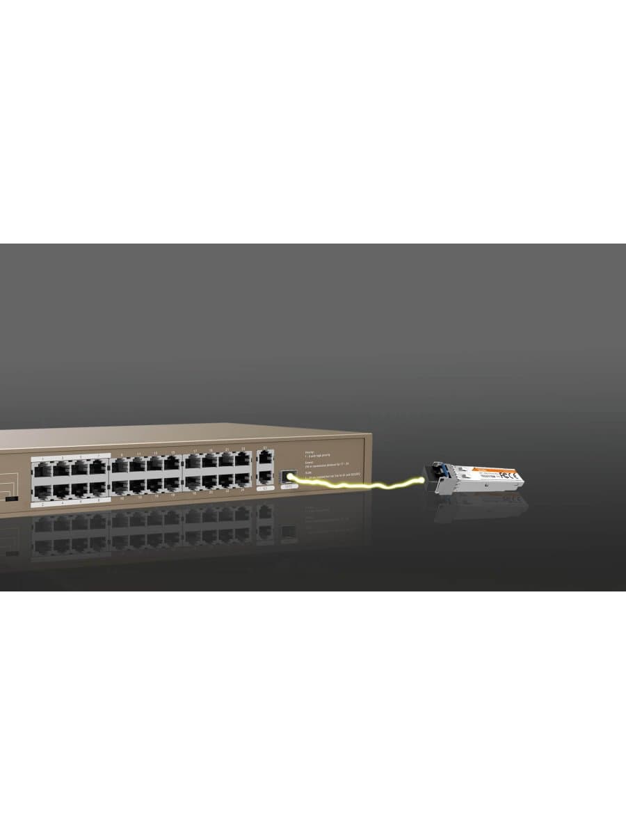 Коммутатор HUB Switch Tenda TEF1126P-24-250W 24-port PoE 10/100Mbps + 1 10/100Mbps