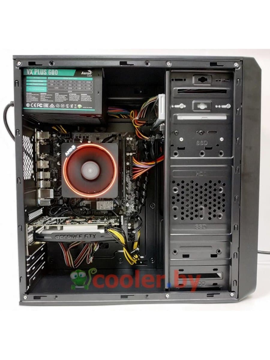 Корпус DELUX ATX DLC-DW601 400*176*410mm BLACK TAC 2.0 W/O PSU