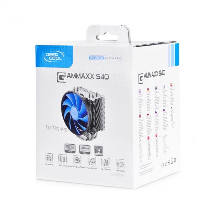 Кулер для процессора DEEPCOOL GAMMAXX-S40 LGA115*/1700/1200/AMD 120x25 PWM,4HP