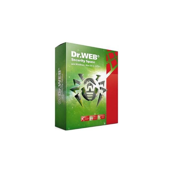 Антивирус Dr.WEB Security Space 2пк 1год продление