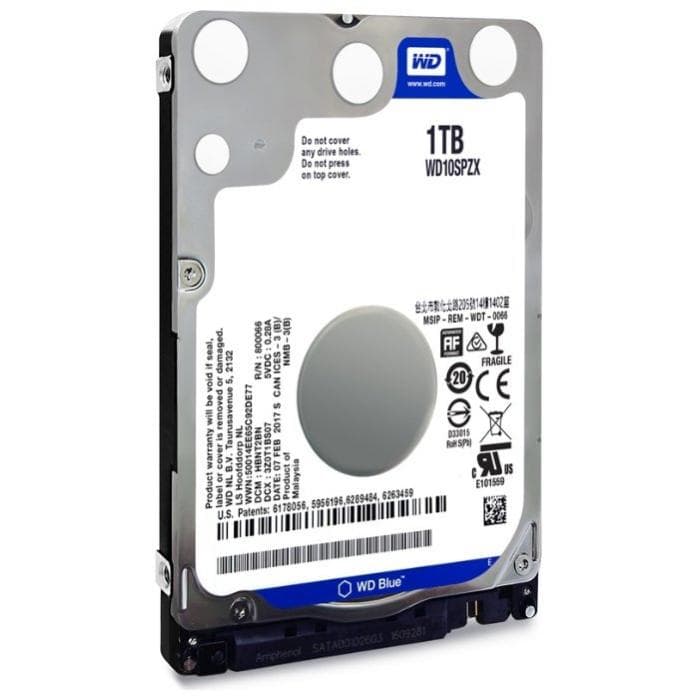 Жесткий диск для ноутбука HDD Western Digital 1TB 5400 128MB SATA Notebook Hard Disk Slim