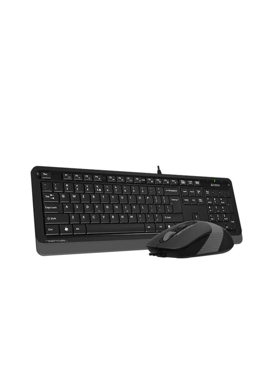 Комплект клавиатура и мышь A4TECH FSTYLER F1010 (FM10+FK10) MULTIMEDIA SLEEK COMFORT KEYBOARD + MOUSE COMBO SET USB BLACK US+R