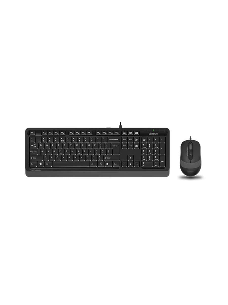 Комплект клавиатура и мышь A4TECH FSTYLER F1010 (FM10+FK10) MULTIMEDIA SLEEK COMFORT KEYBOARD + MOUSE COMBO SET USB BLACK US+R