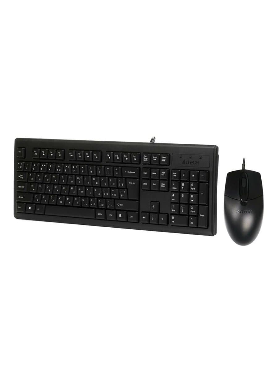 Комплект клавиатура и мышь A4TECH KR-8372 (KR-83+OP-720) KEYBOARD + MOUSE SET USB BLACK US+RUSSIAN