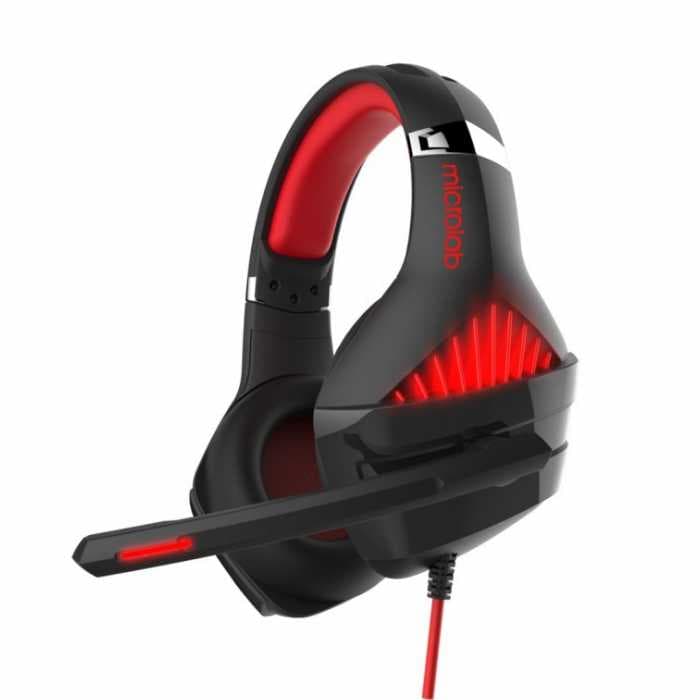 Наушники с микрофоном Microlab G6 GAMING BLACK/RED 3.5+USB