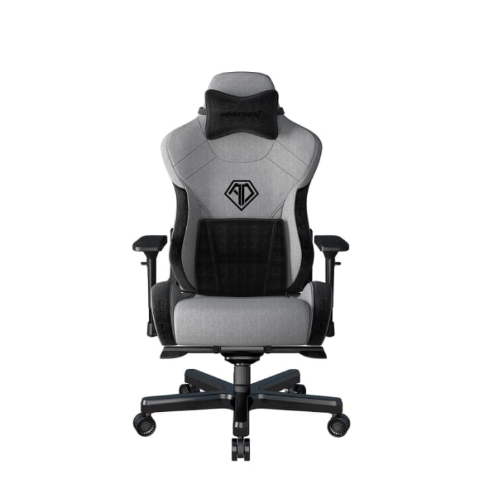 Игровое кресло AndaSeat AD12XLLA-01-GB T-Pro II Premium GRAY&amp;BLACK 4D Armrest 65mm wheels Fabric