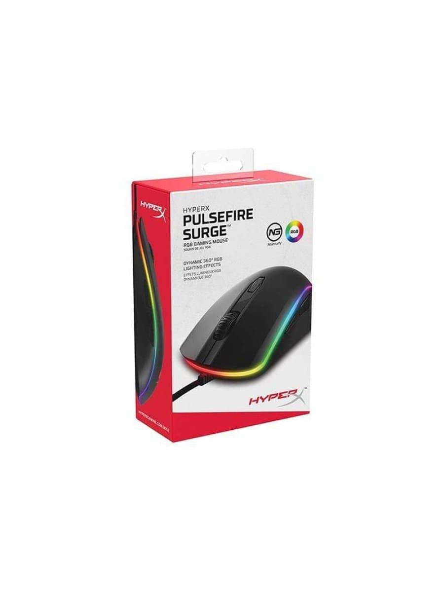 Мышь игровая HyperX Pulsefire Surge 4P5Q1AA (HX-MC002B) RGB Gaming Mouse,6 button,USB,BLACK