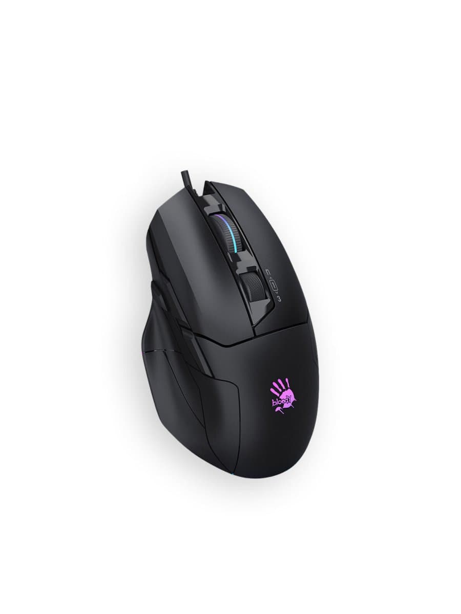 Мышь игровая A4TECH BLOODY W70 MAX Gaming Mouse 10000CPI STONE BLACK RGB METAL FEET ACTIVE USB BLACK