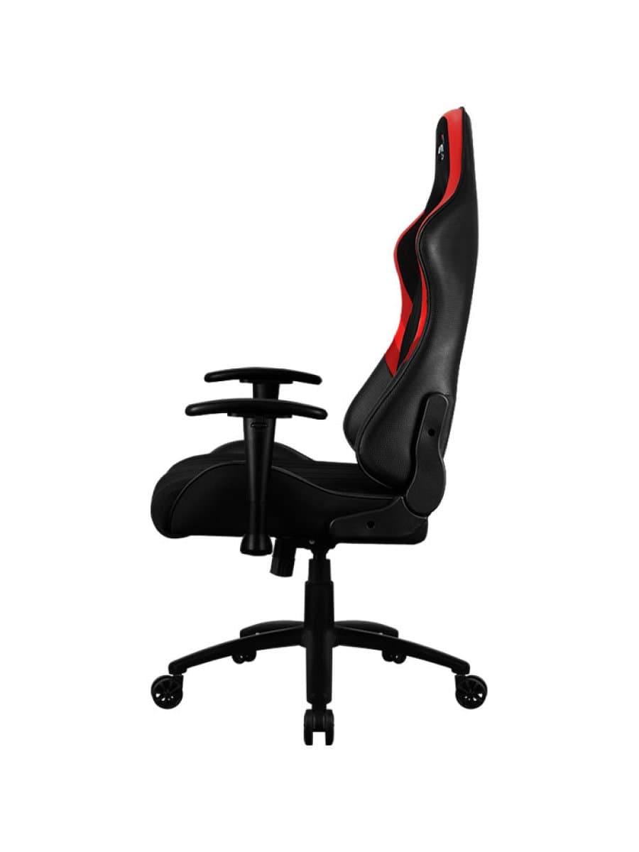 Игровое кресло AEROCOOL AERO 1 ALPHA BLACK&RED 2D Armrest 65mm wheels PVC Leather