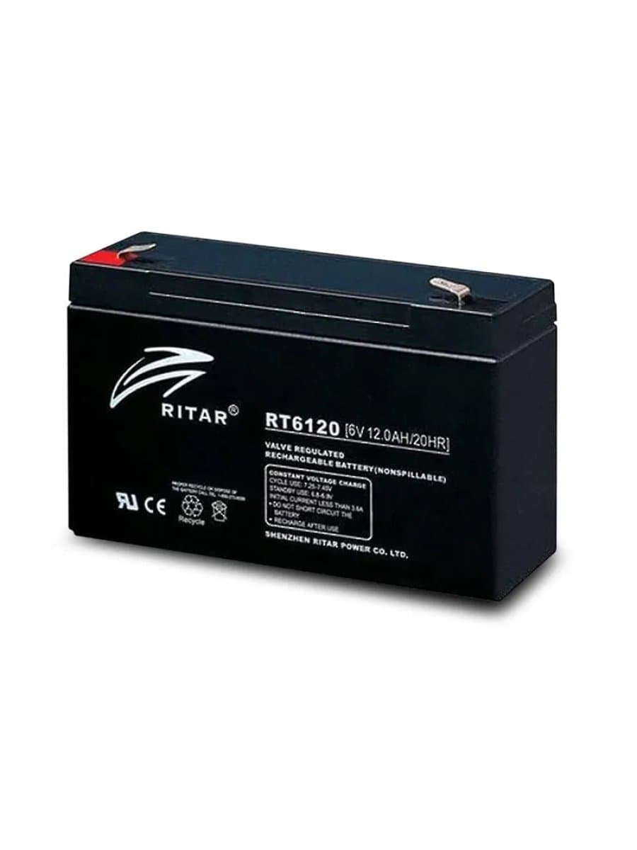 Аккумулятор 6V 12AH Ritar RT6120